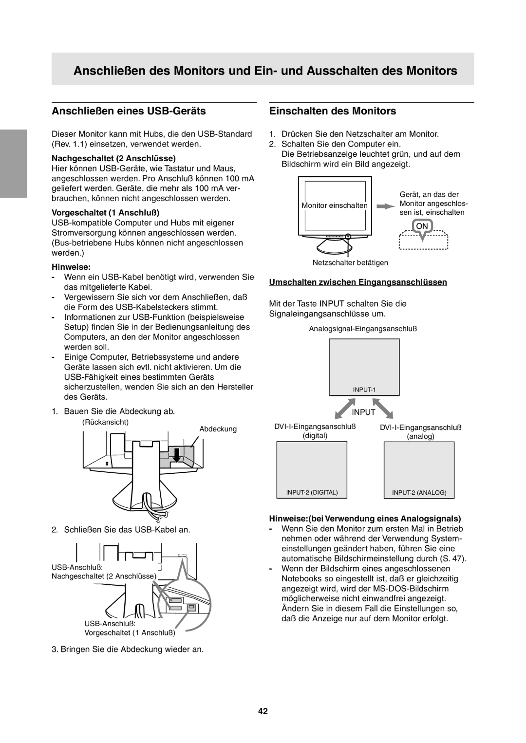 Sharp LL-T1811W operation manual Anschließen eines USB-Geräts 