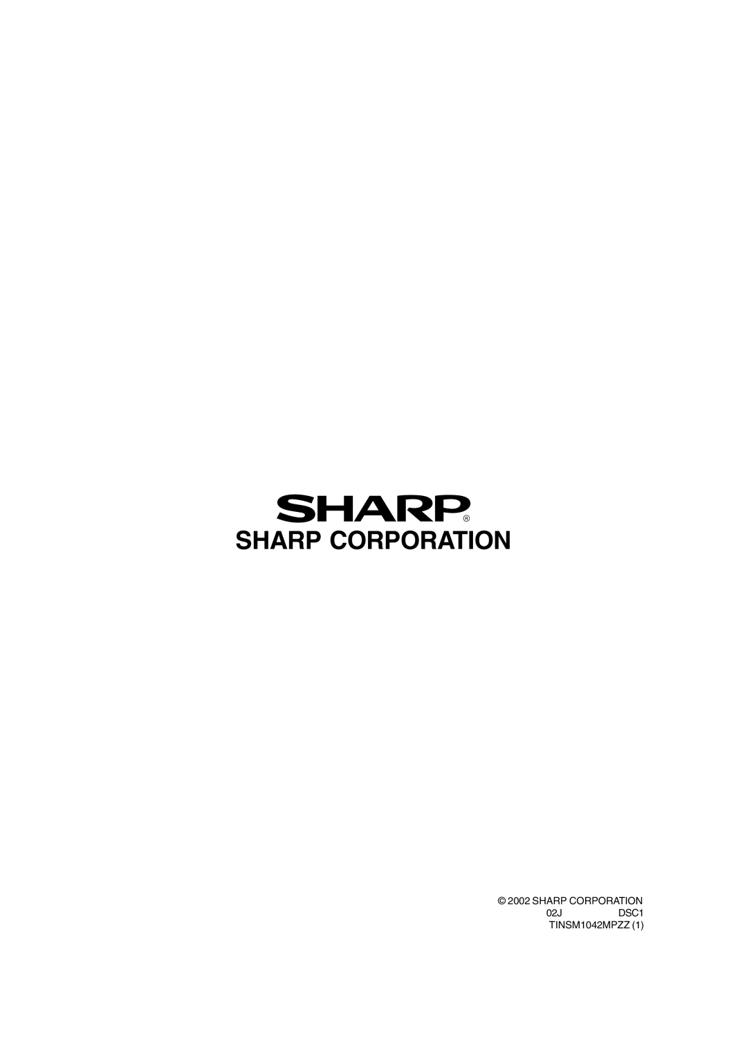 Sharp LL-T1815 operation manual Sharp Corporation 