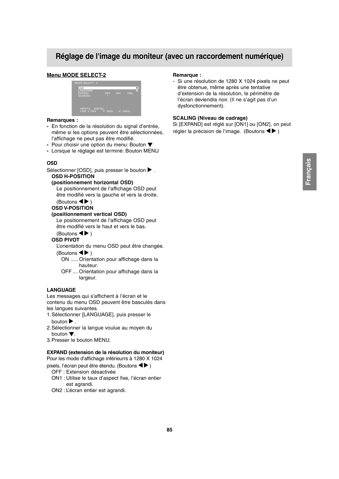 Sharp LL-T1815 operation manual Language Expand 