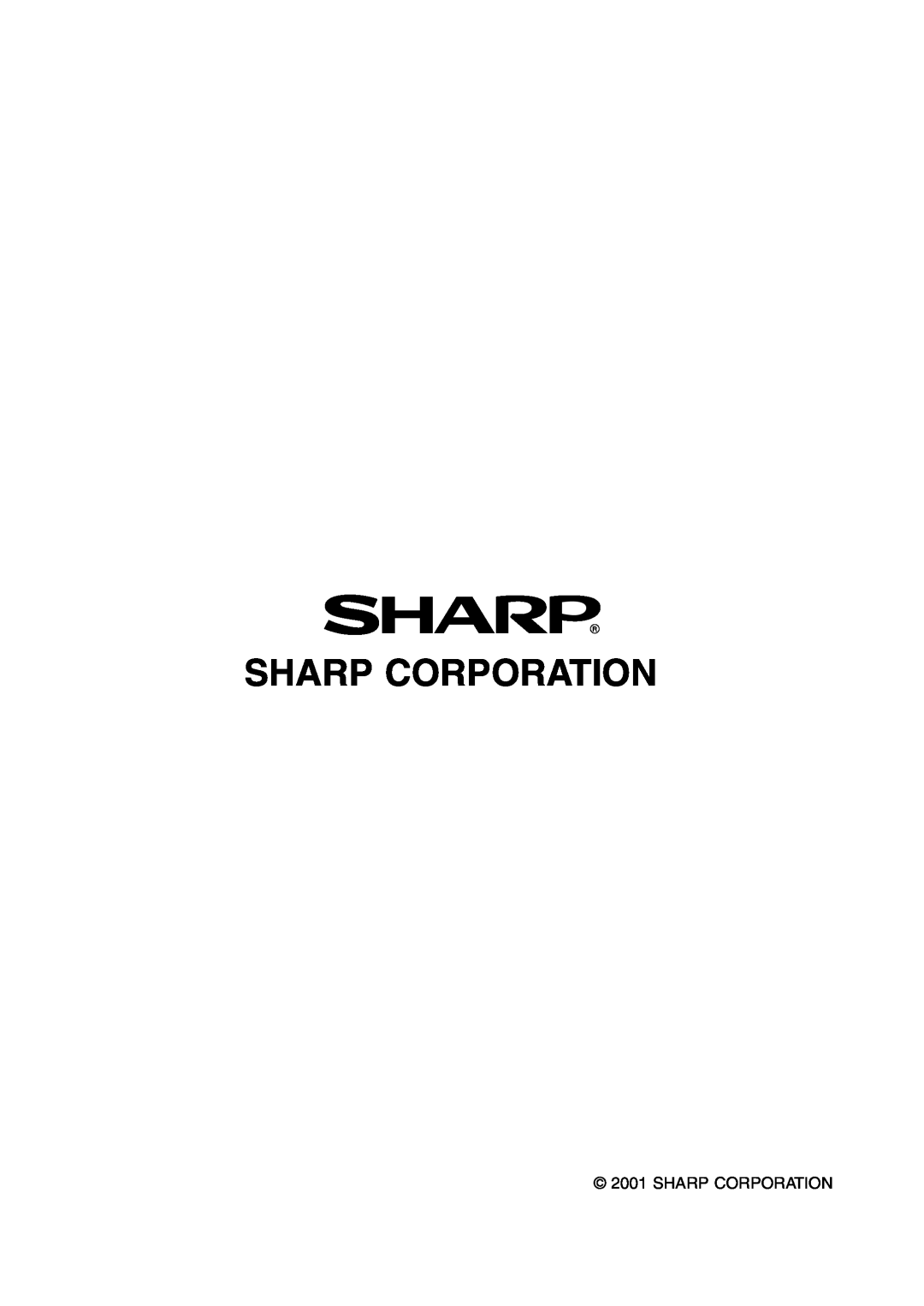 Sharp LL-T2000A operation manual Sharp Corporation 