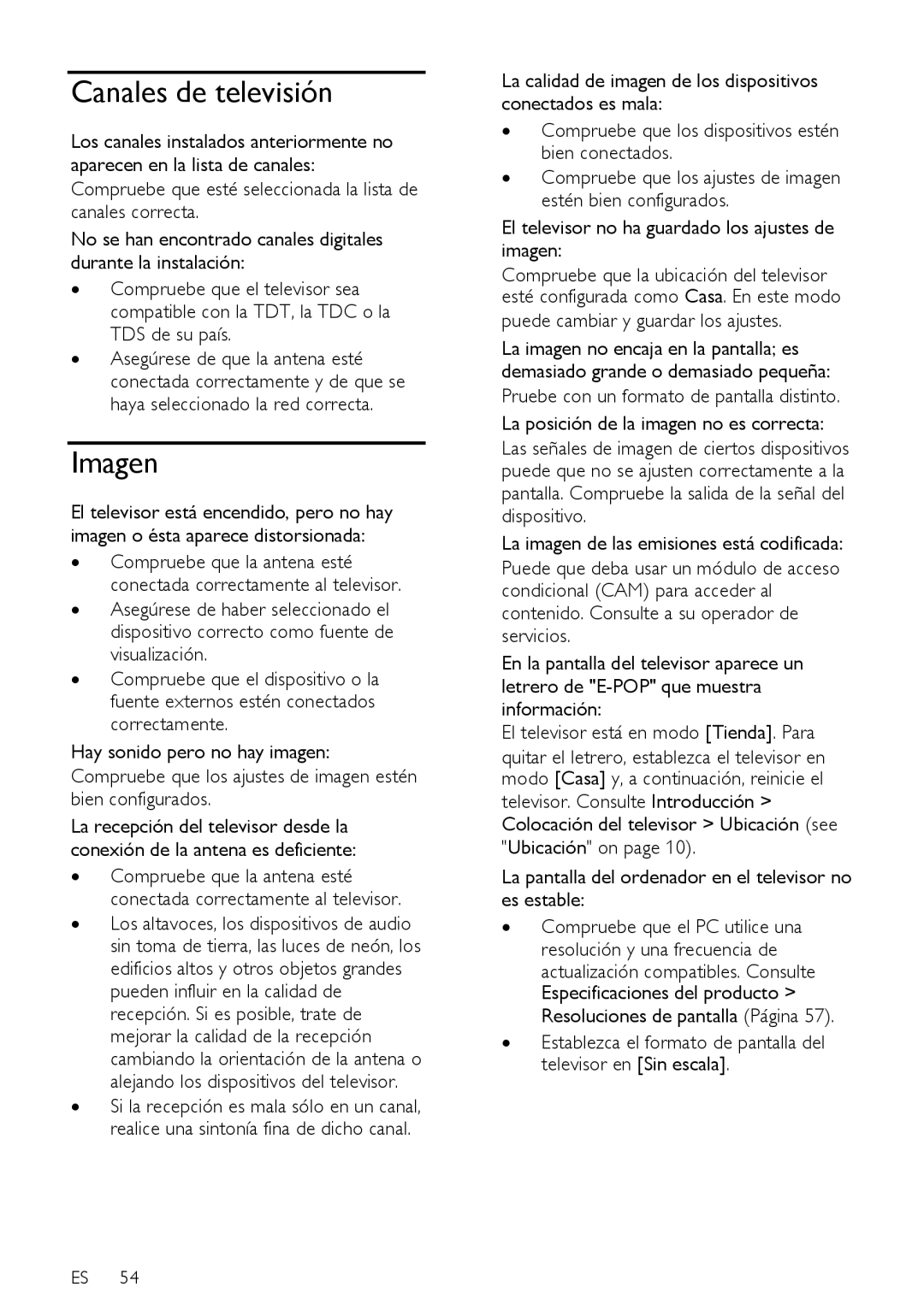 Sharp LE631E, LX632E, LX630E, LU630E, LU632E, LE630E, LE632E Canales de televisión, Imagen, Puede cambiar y guardar los ajustes 