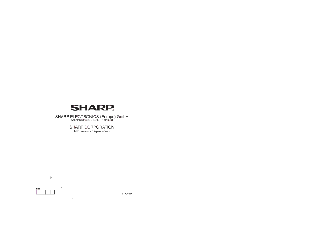 Sharp LX632E, LX630E, LU630E, LU632E, LE630E, LE630RU, LE632E, LE631E manual Sharp Corporation 