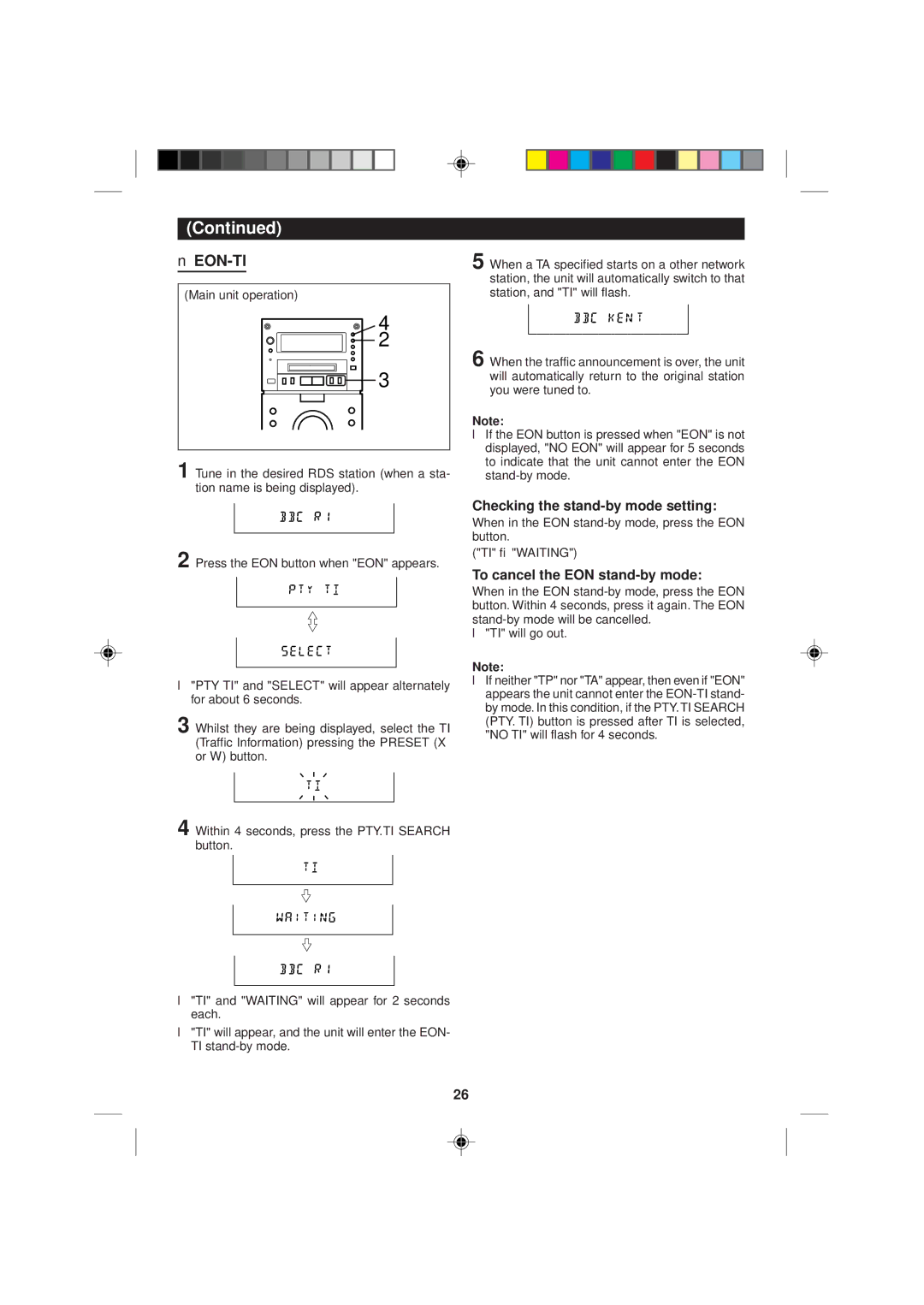 Sharp MD-M1H operation manual Eon-Ti 