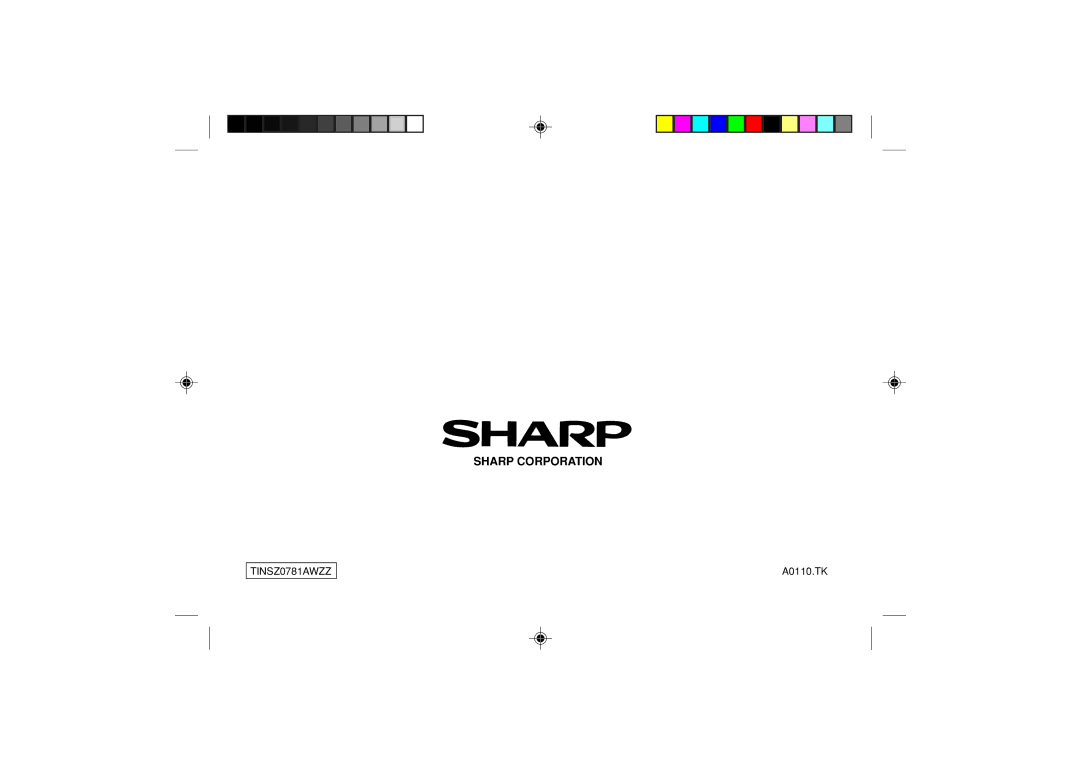 Sharp MD-MT180H operation manual Sharp Corporation 