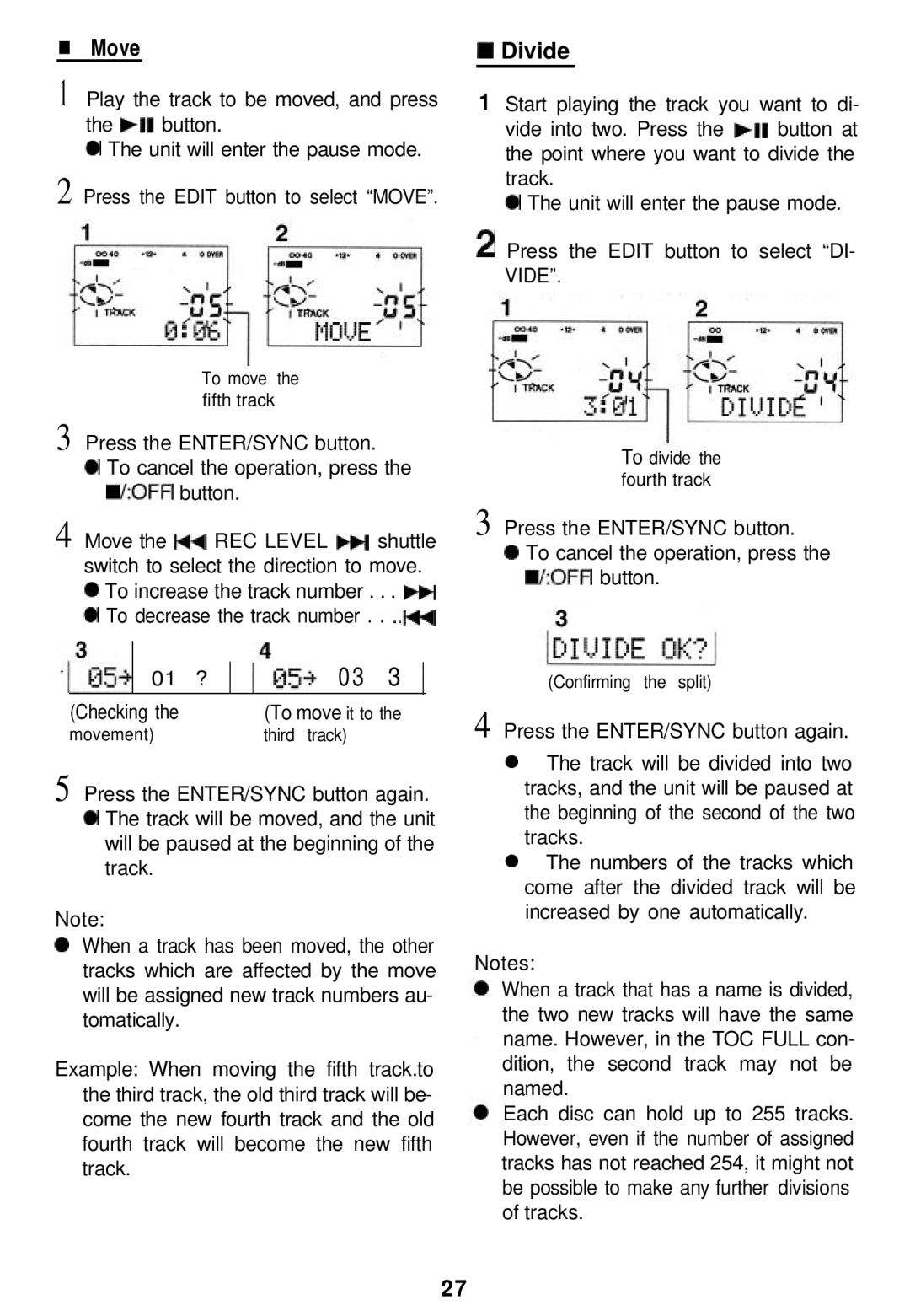 Sharp MD-MT821 manual Divide, Checking 