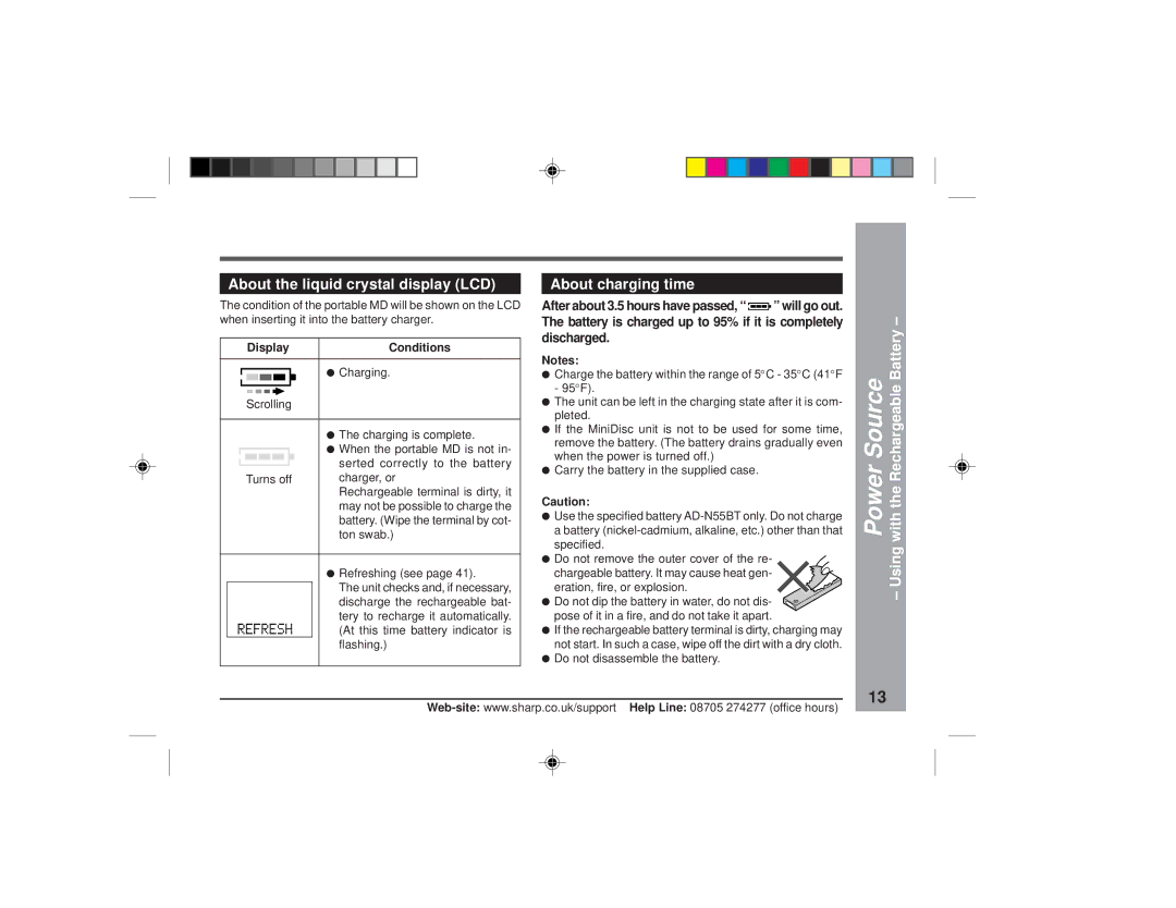 Sharp MD-MT877H operation manual About the liquid crystal display LCD, With, Discharged, Display 