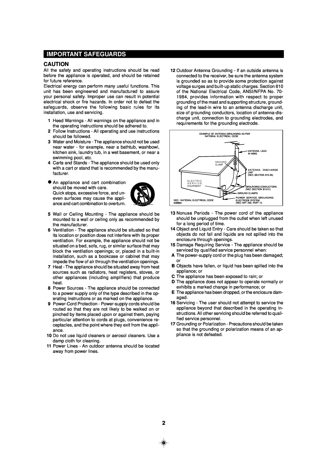 Sharp MD-MX30 MD operation manual Important Safeguards 