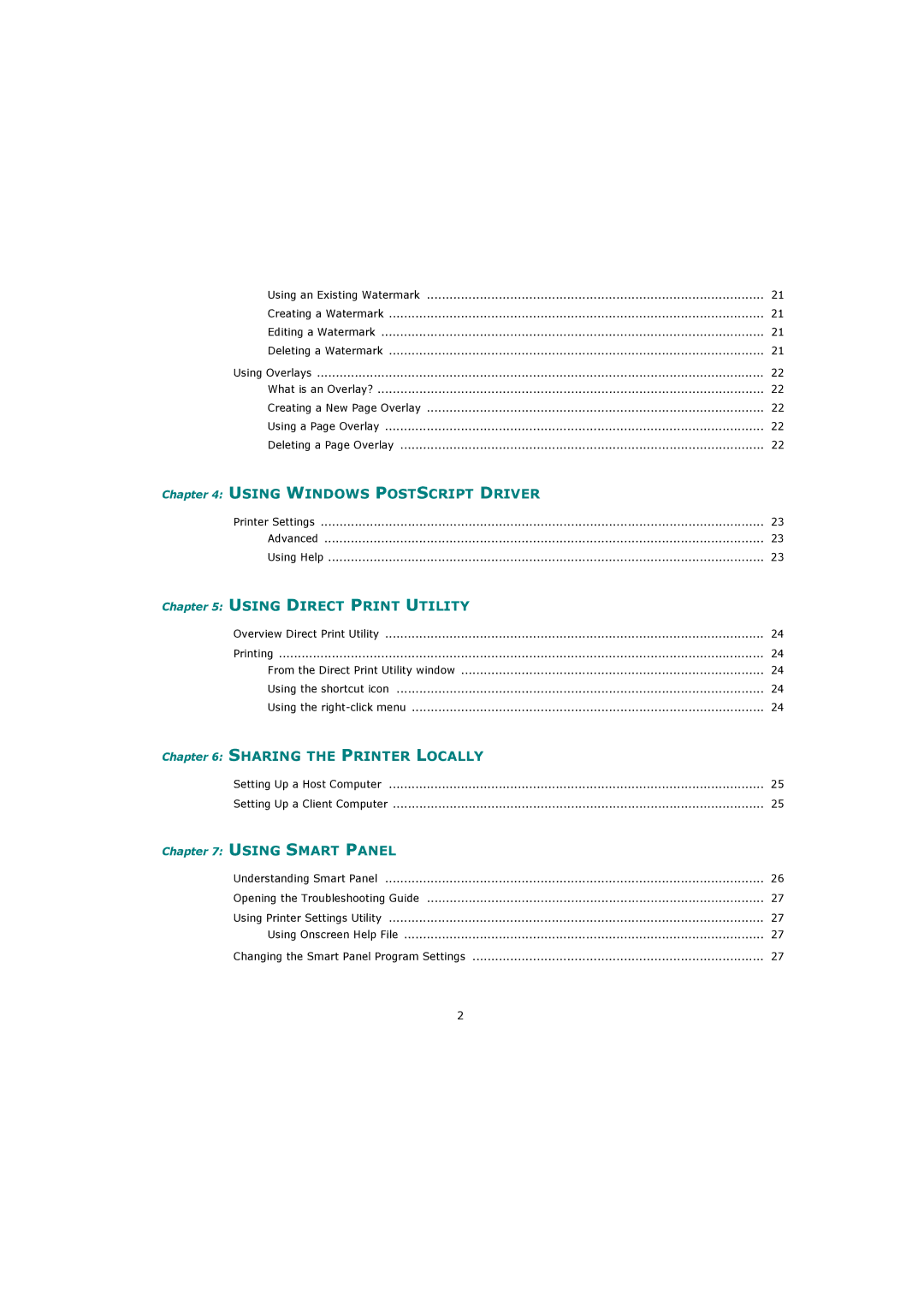 Sharp ML-4550 manual Using Windows Postscript Driver 