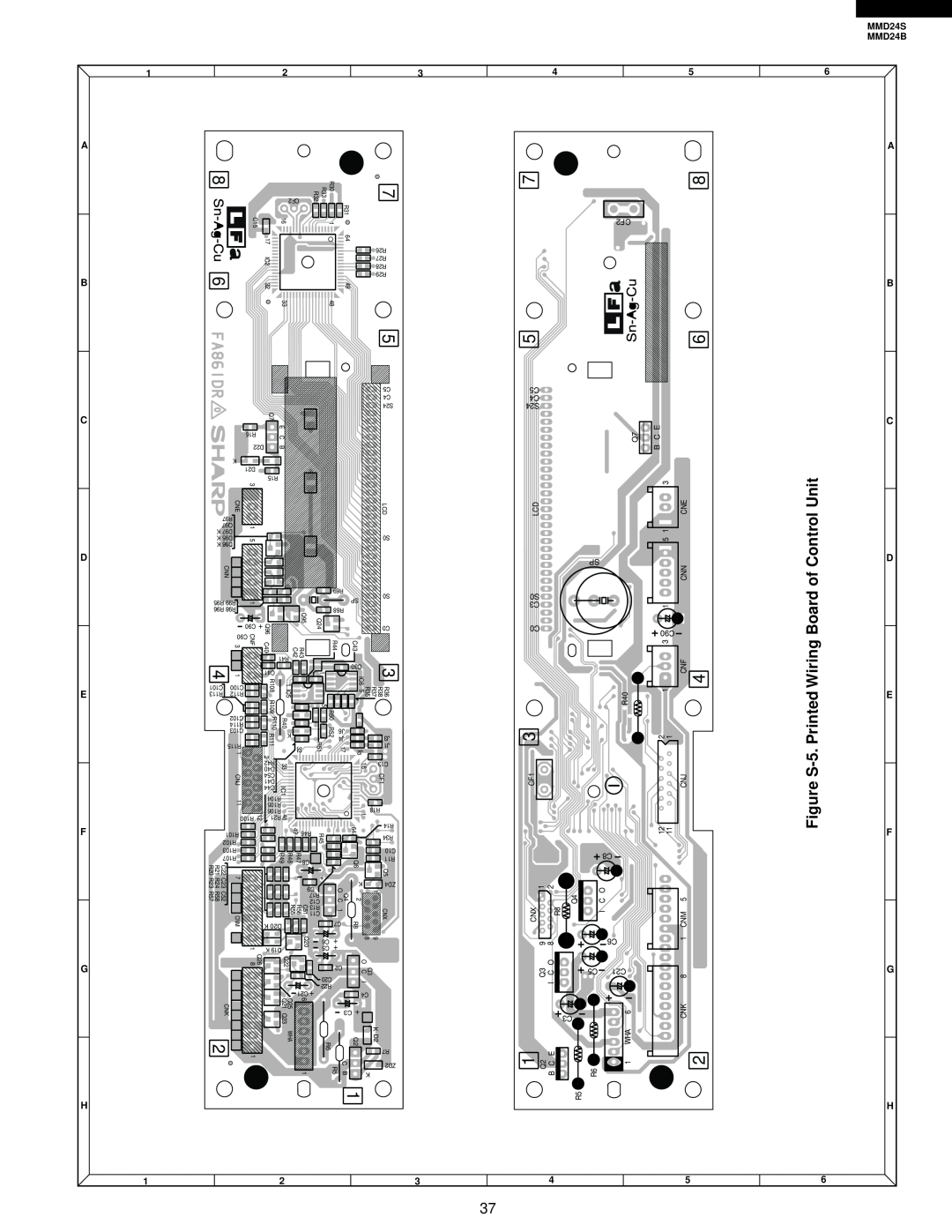 Sharp MMD24S manual MMD24B, PrintedWiringBoard, UnitControlof 