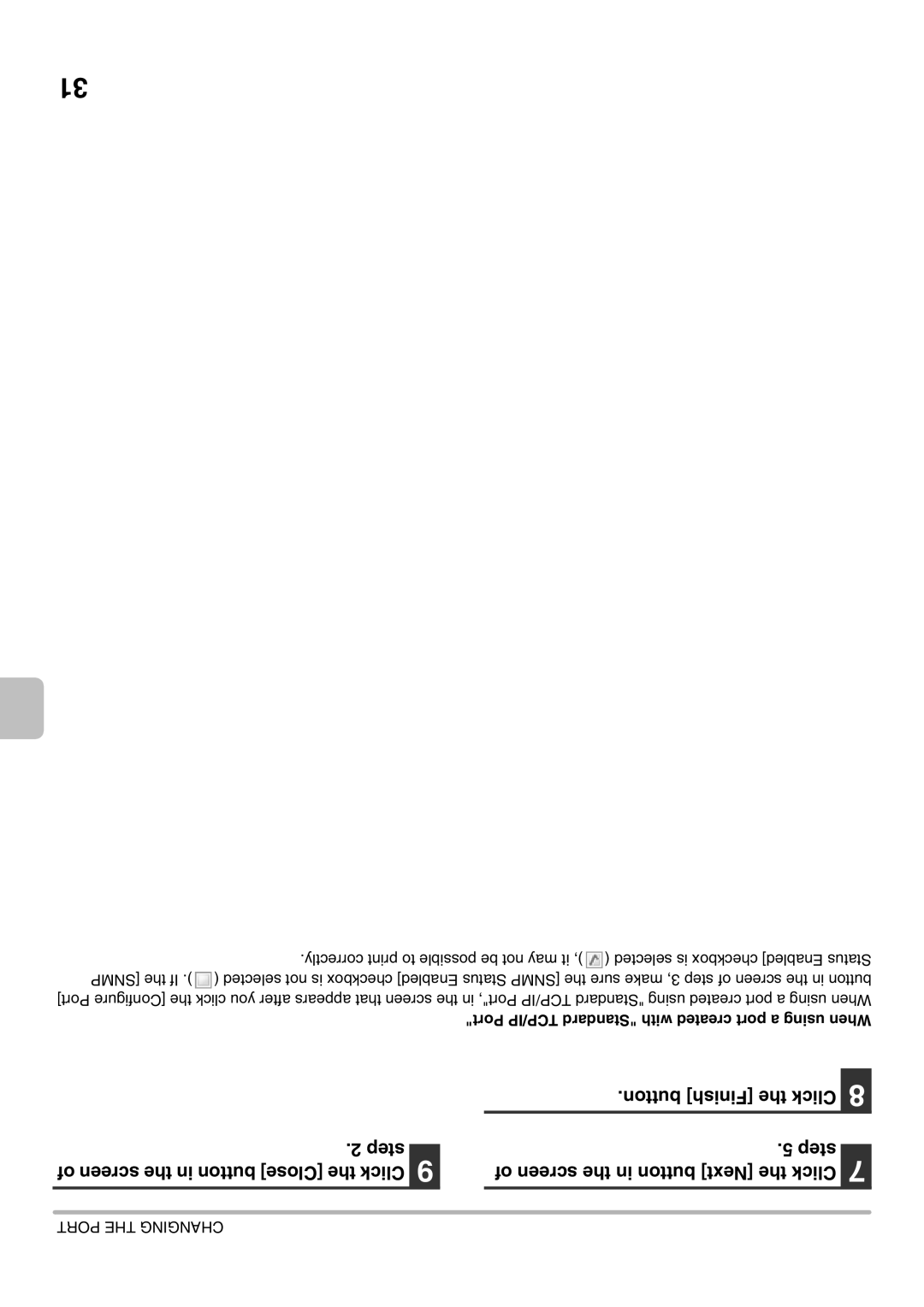 Sharp MX-2301N specifications Port TCP/IP Standard with created port a using When 