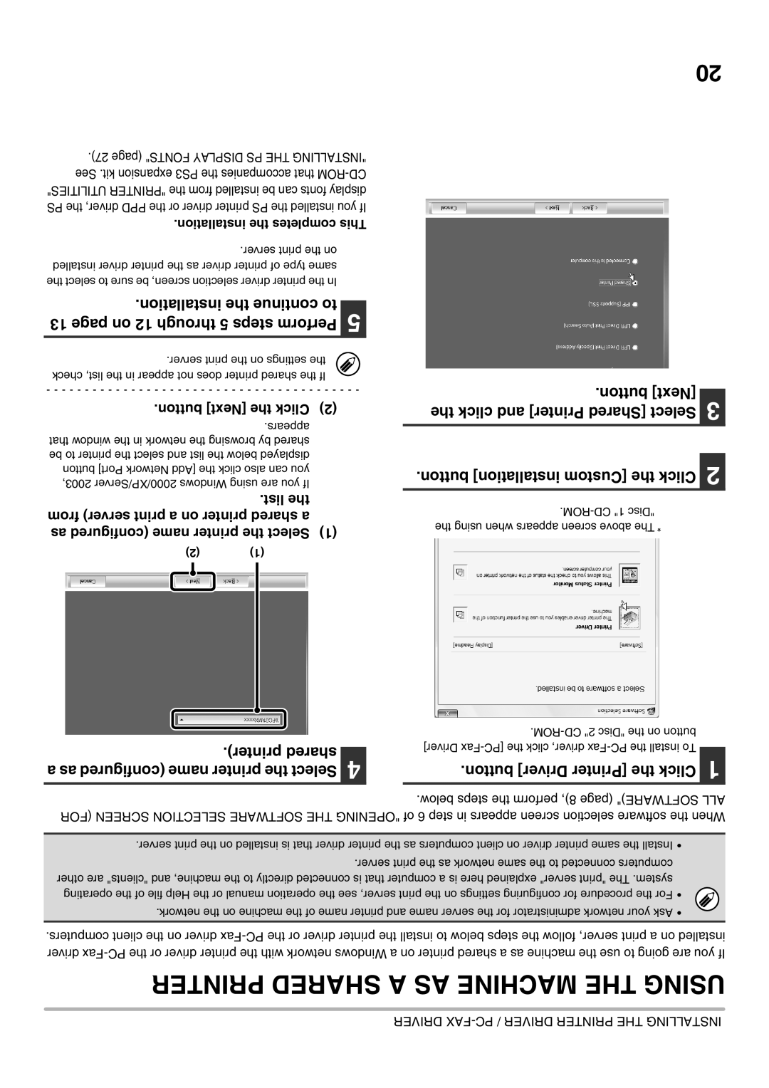 Sharp MX-2301N specifications Printer shared, Button Next the Click, List, As configured name printer the Select, Appears 