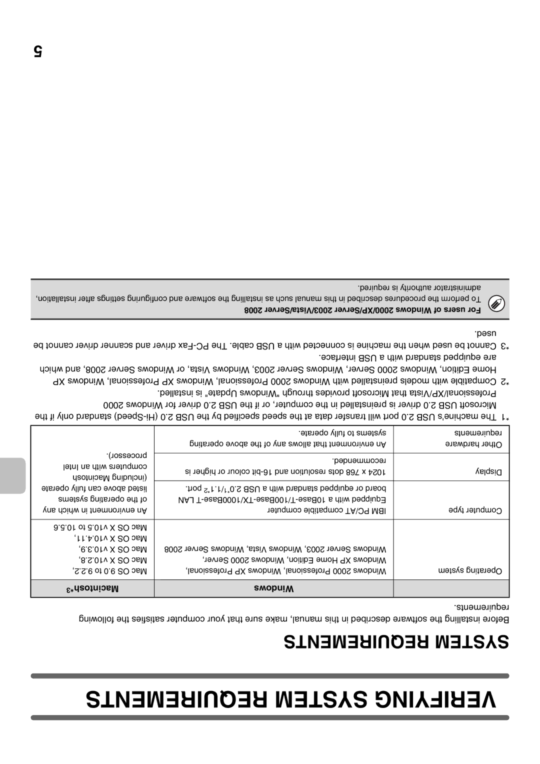 Sharp MX-2301N specifications Requirements System Verifying, 3Macintosh Windows, Required is authority administrator 