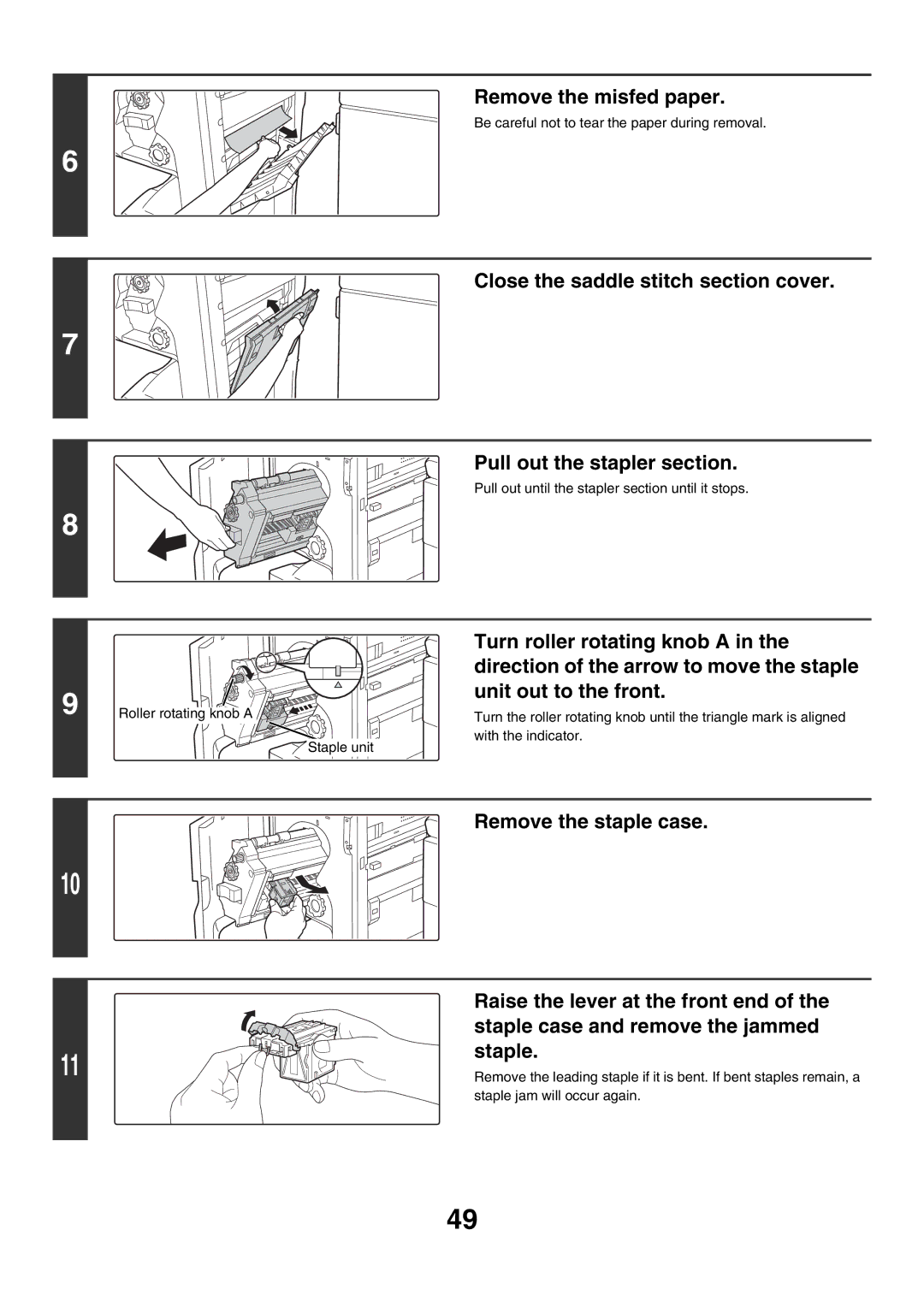 Sharp MX-3500N manual Remove the misfed paper 