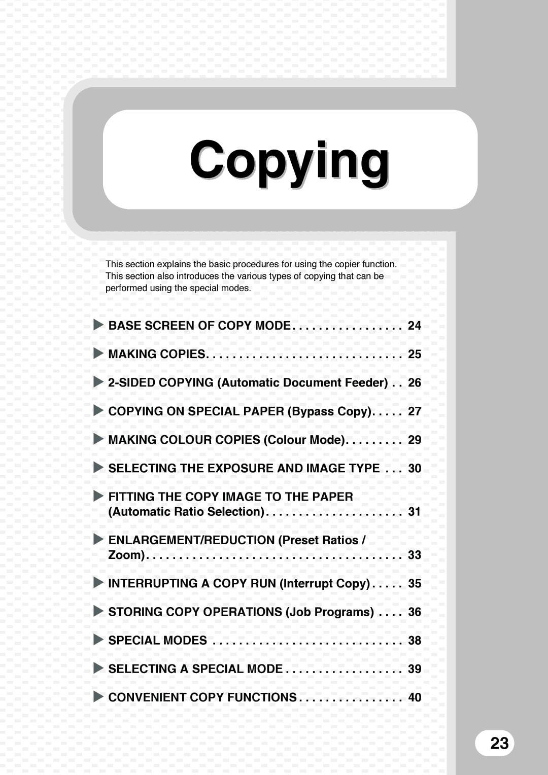 Sharp MX-5000N, MX-4100N, MX-4101N, MX-5001N quick start Copying, Zoom X Interrupting a Copy RUN Interrupt Copy 