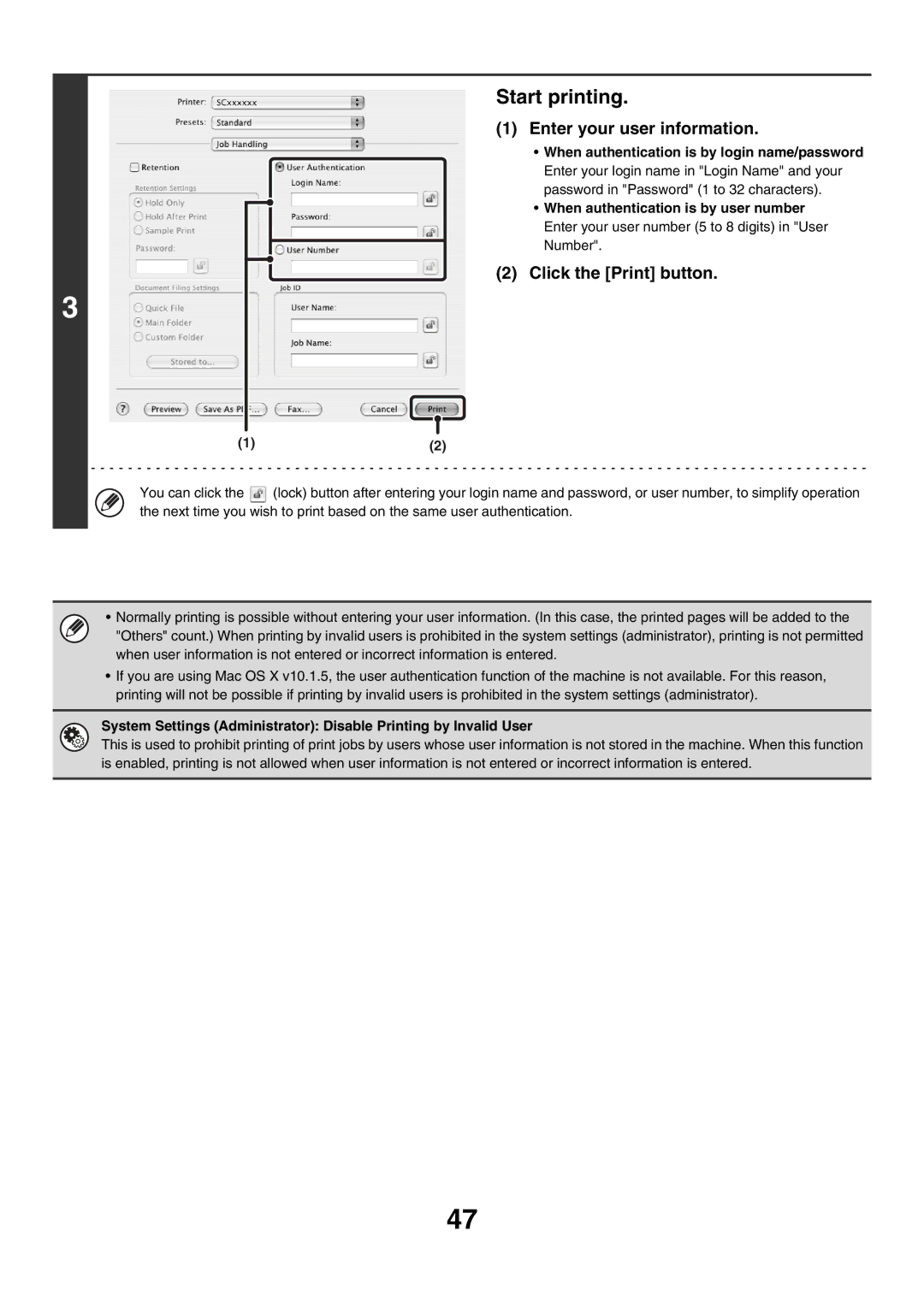 Sharp MX-4501N, MX-2700N, MX-2300G, MX-3501N, MX-2300N, MX-2700G, MX-3500N, MX-4500N manual Click the Print button 