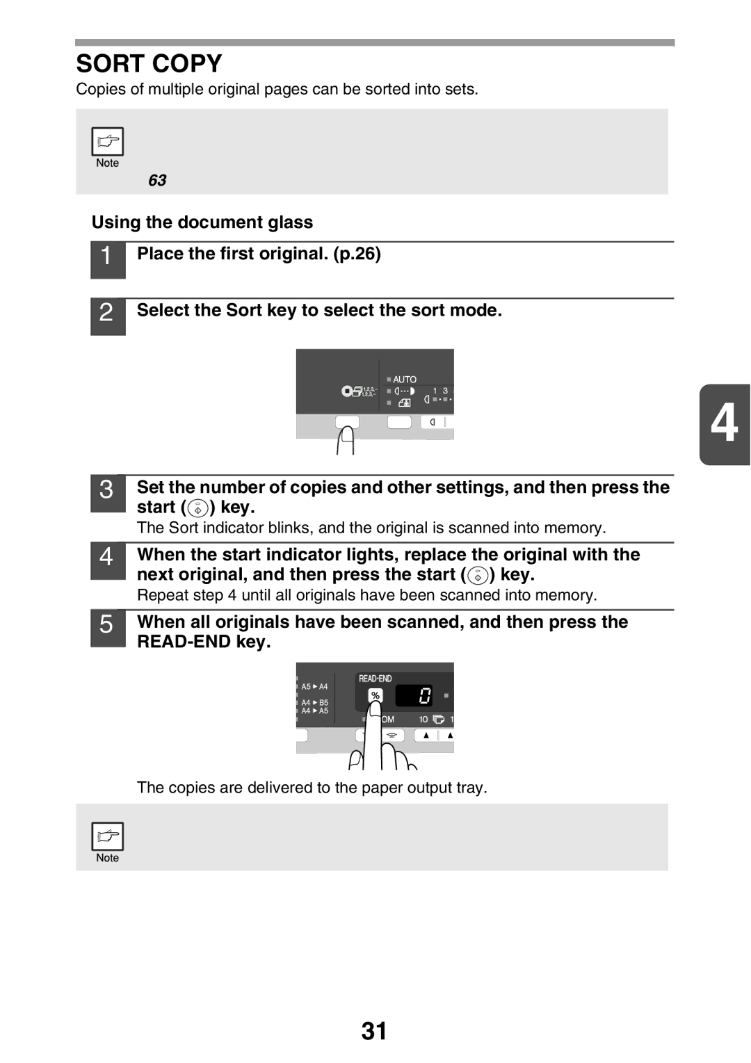 Sharp MX-B200 manual Sort Copy 