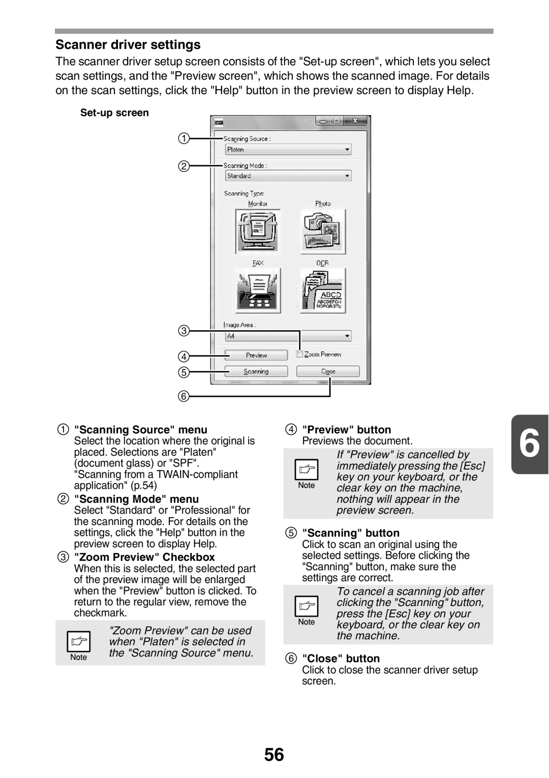 Sharp MX-B200 manual Scanner driver settings 