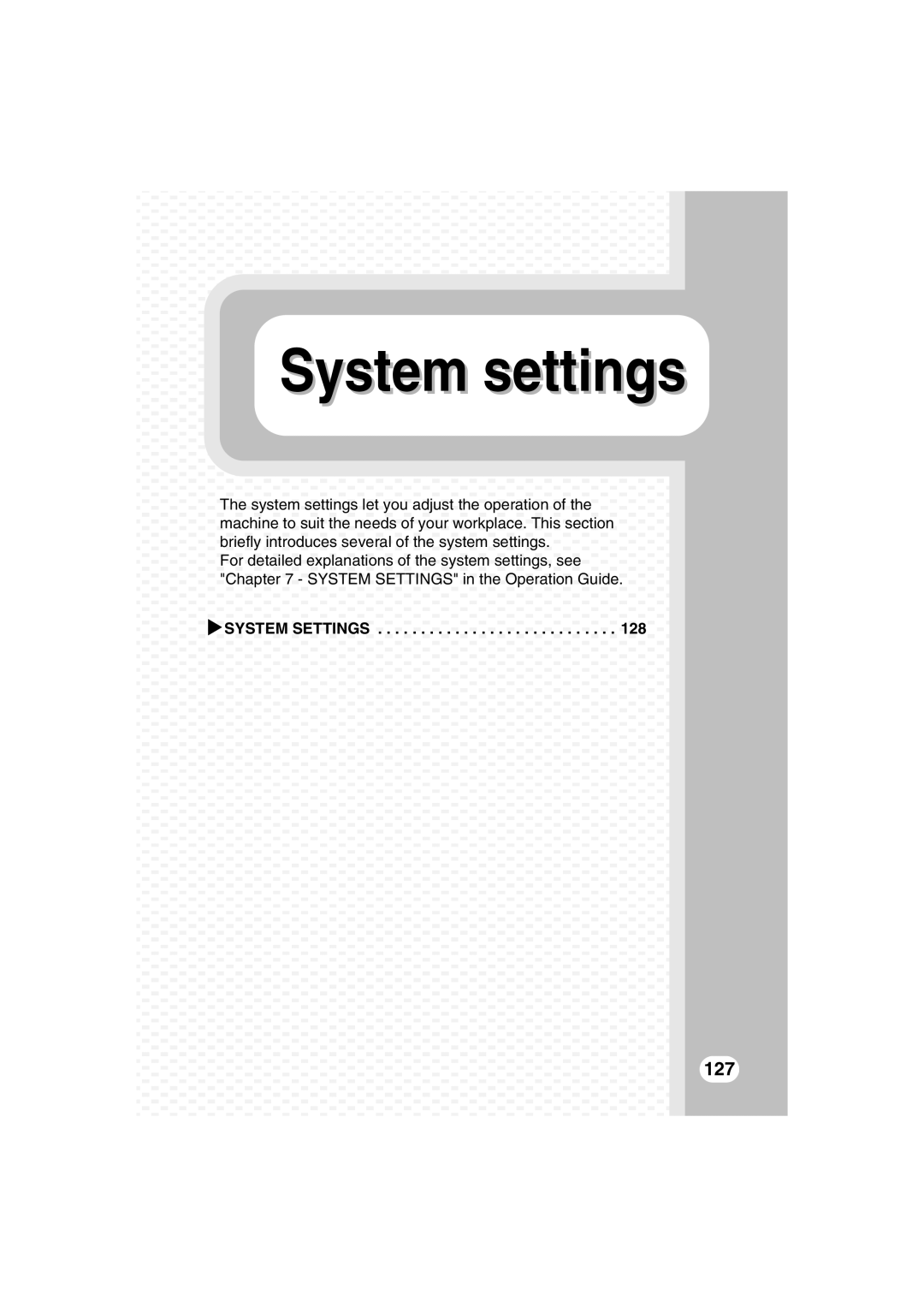Sharp TINSE4377FCZZ, MX-B401 quick start System settings, Xsystem Settings 