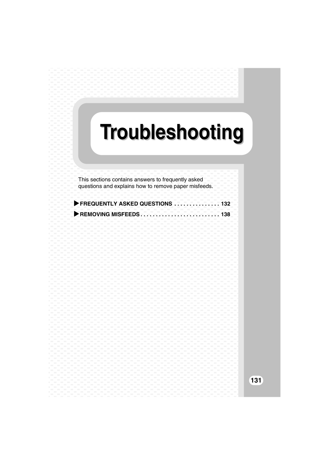 Sharp TINSE4377FCZZ, MX-B401 quick start Troubleshooting 