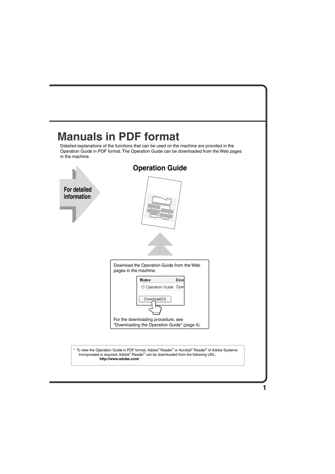 Sharp TINSE4633FCZZ, MX-C400P quick start Operation Guide 