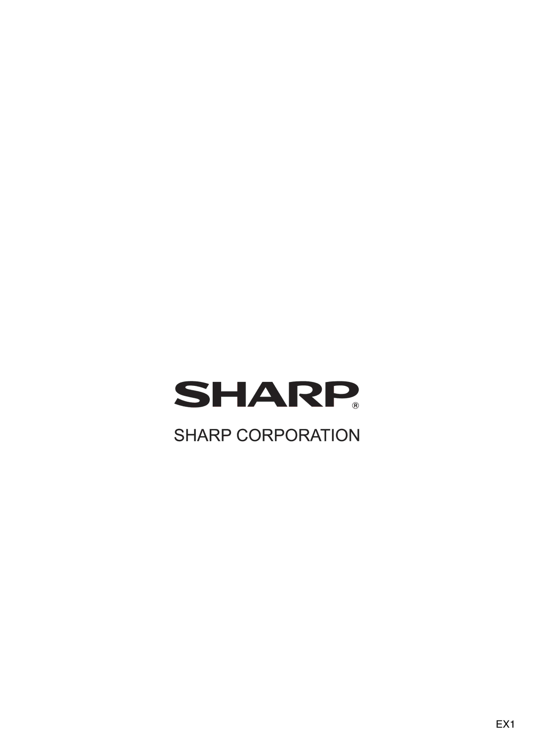 Sharp MX-FR26U, MX-FR27U, MX-FR28U manual EX1 