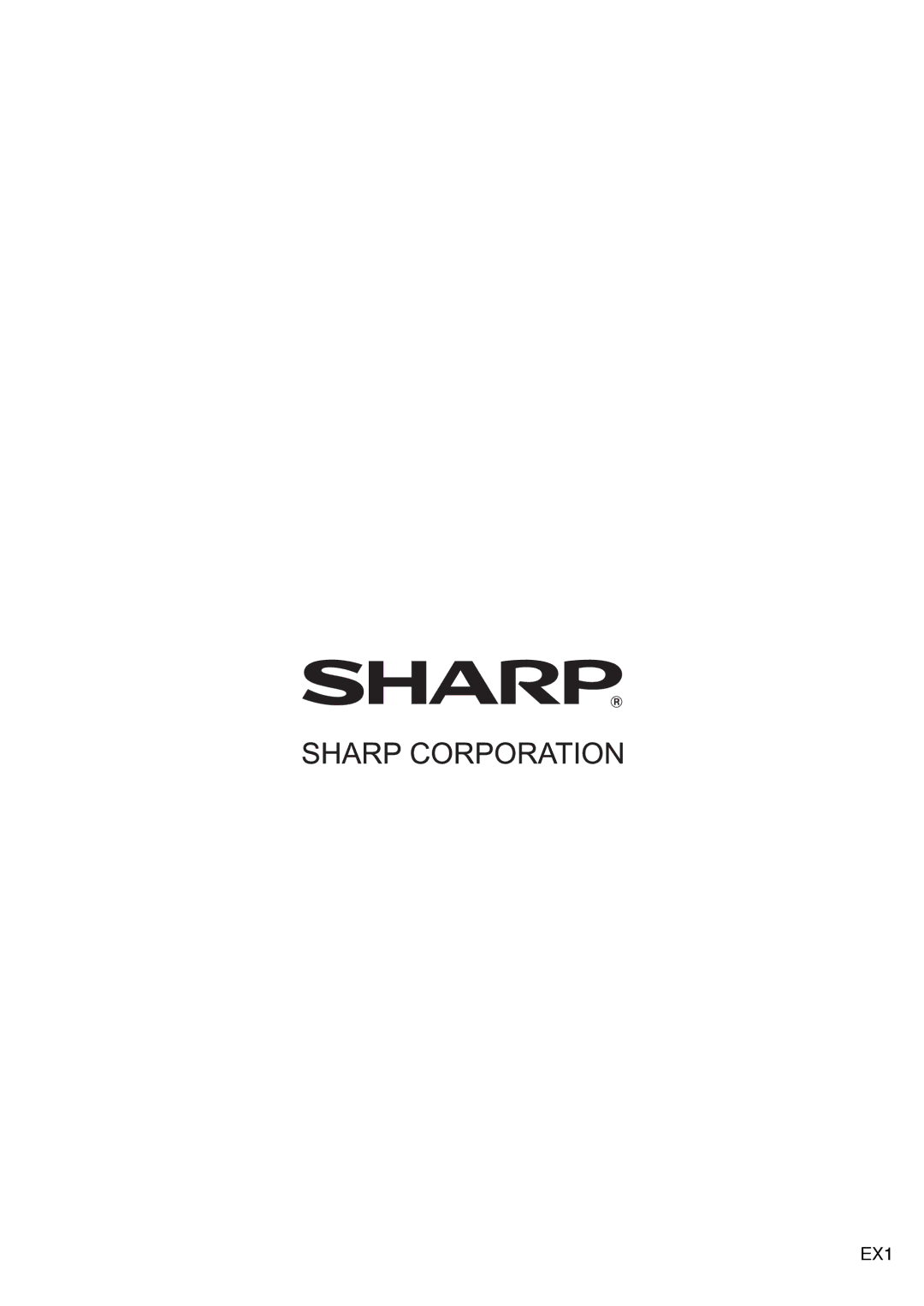 Sharp MX-FR36U manual EX1 