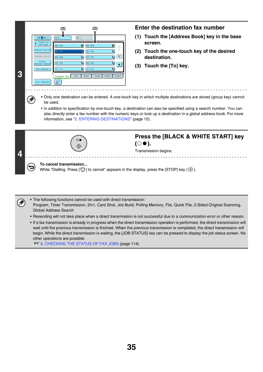 Sharp MX-FXX1 manual Enter the destination fax number 