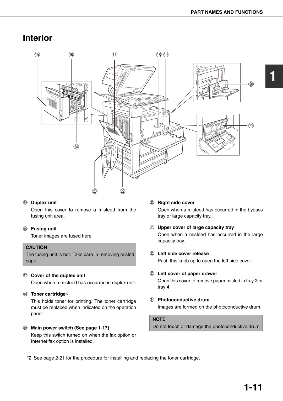 Sharp MX-M620U, MX-M700N, MX-M550U, MX-M620N, MX-M700U, MX-M550N specifications Interior 