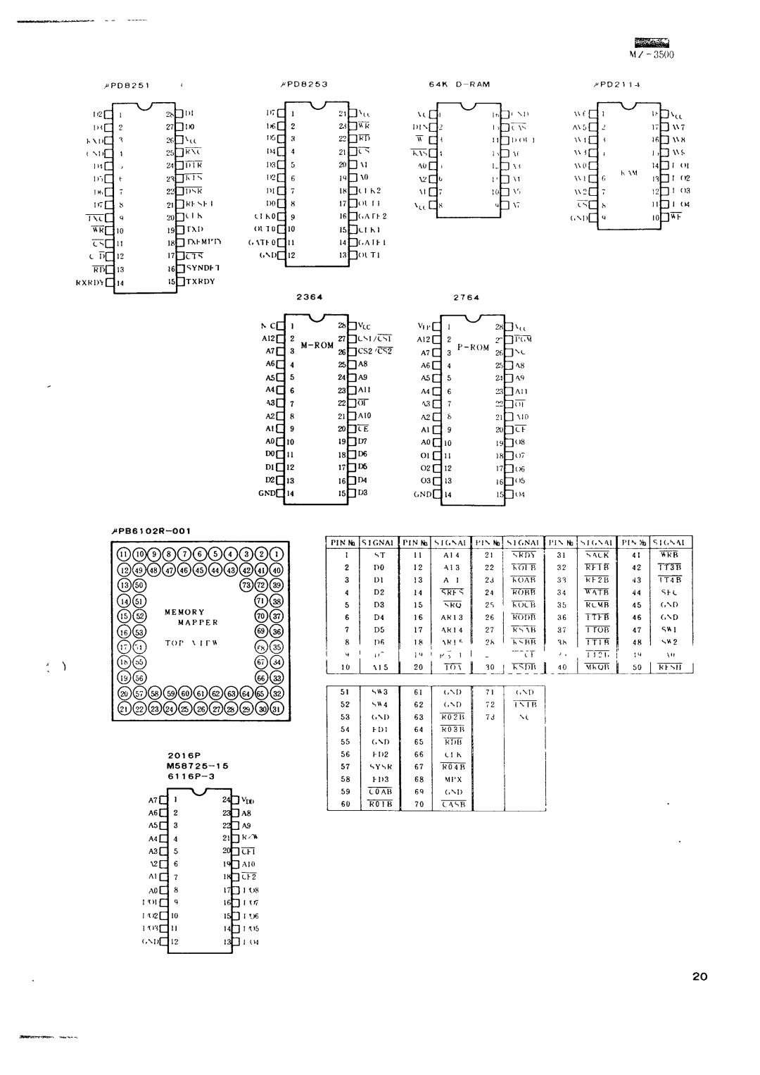 Sharp MZ-3500 service manual IwC, Aio, RoB 