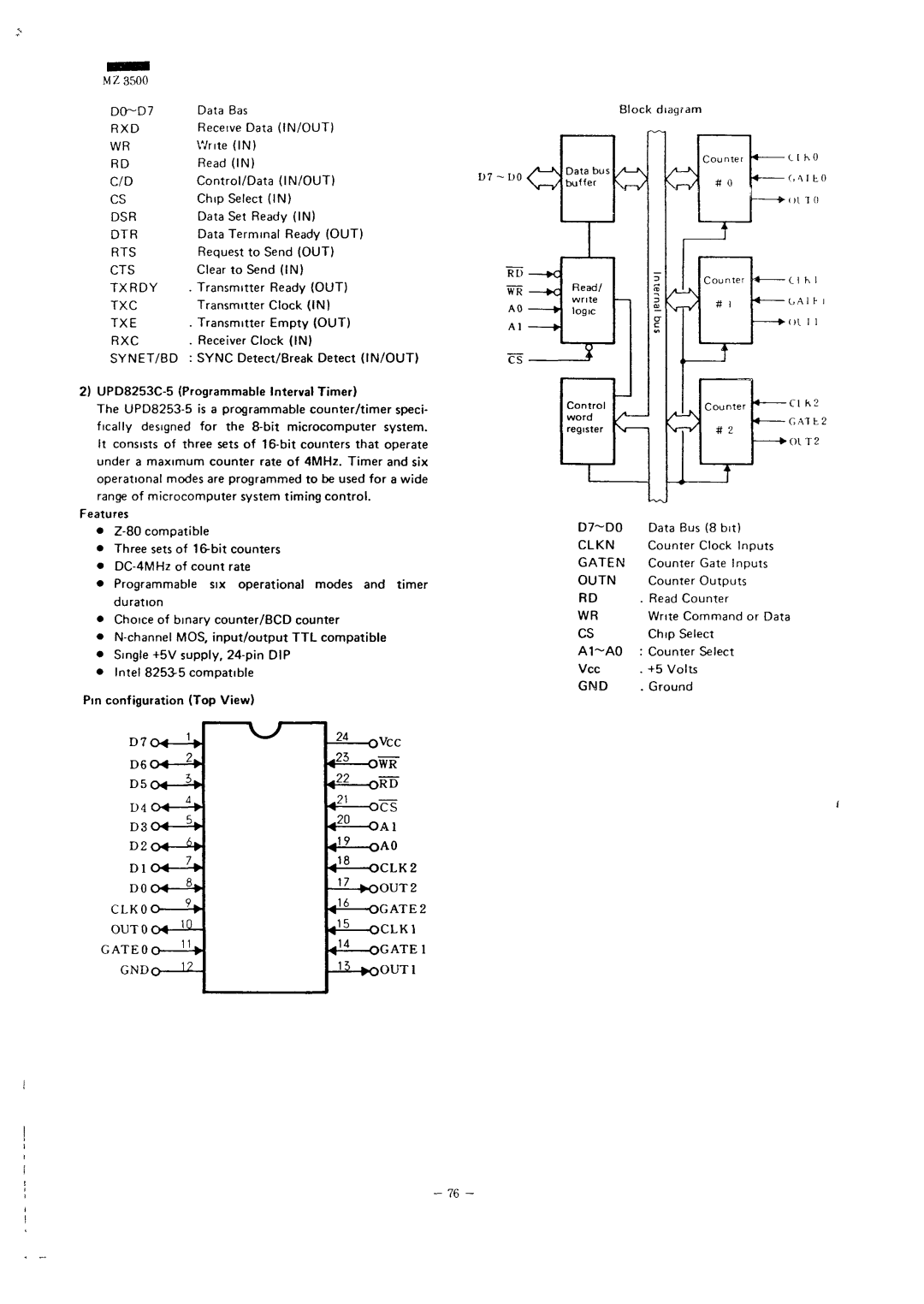 Sharp MZ-3500 service manual Wl -», «--N 