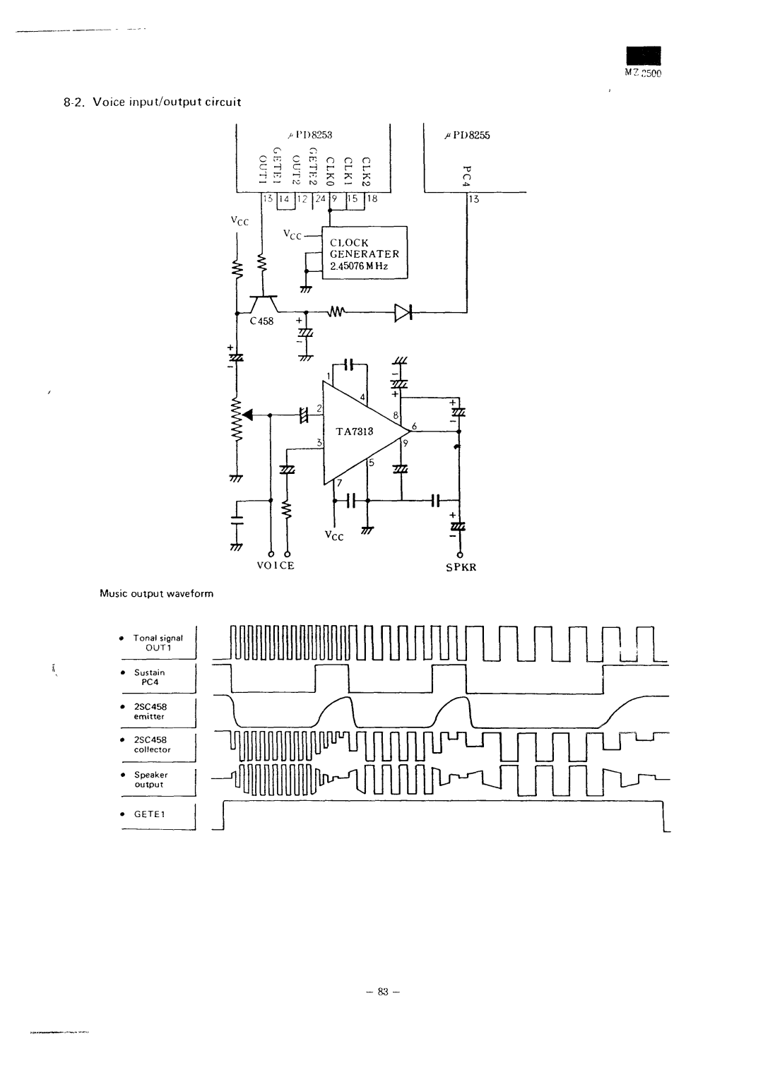 Sharp MZ-3500 service manual Mmmil, » GETE1 J 