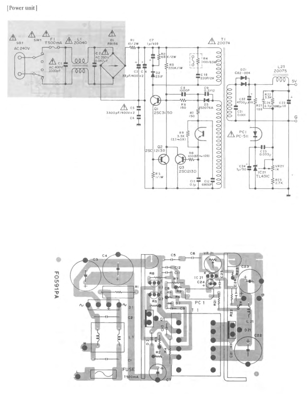 Sharp MZ-700 manual IPower unit 