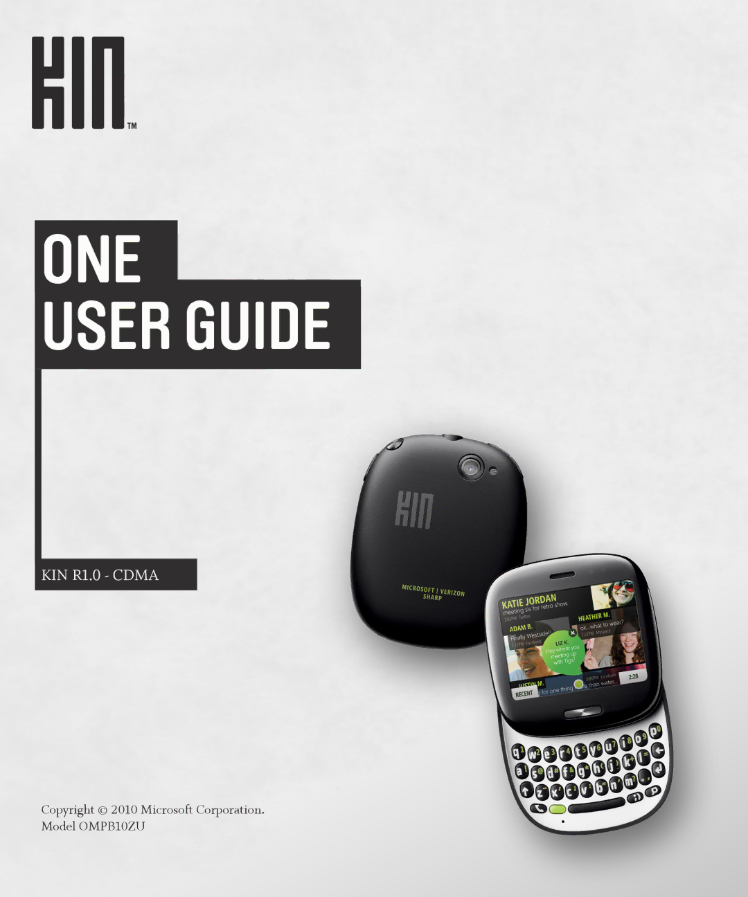 Sharp OMPB10ZU manual ONE User Guide 