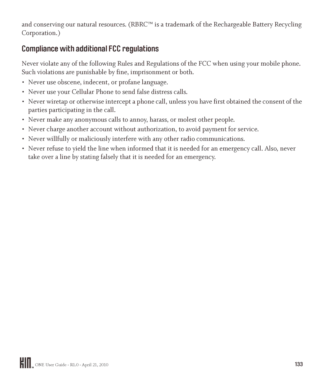 Sharp OMPB10ZU manual Compliance with additional FCC regulations 