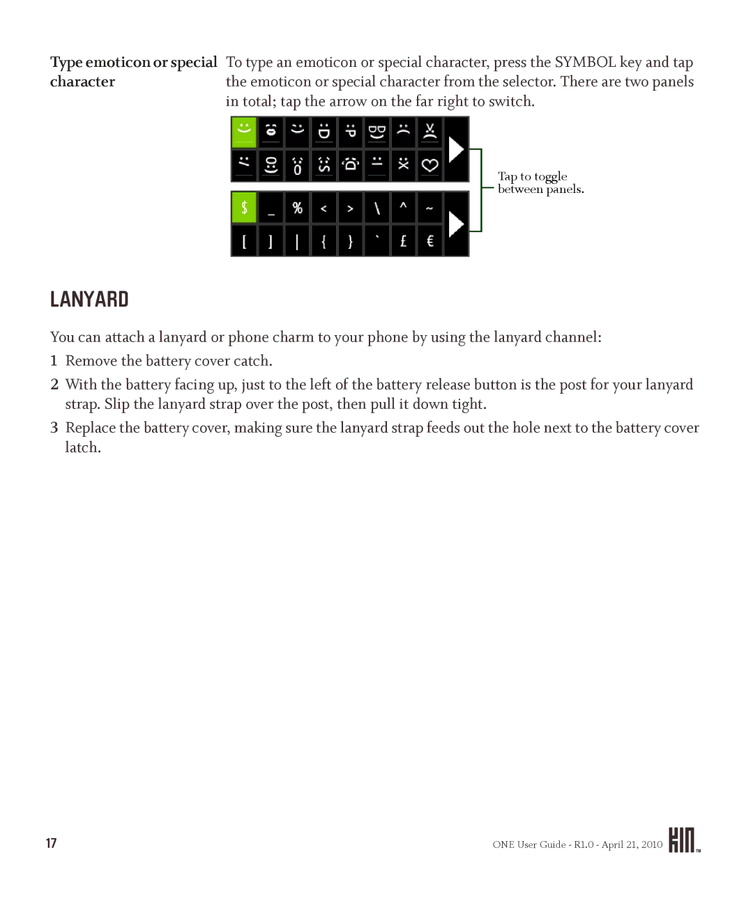 Sharp OMPB10ZU manual Lanyard 