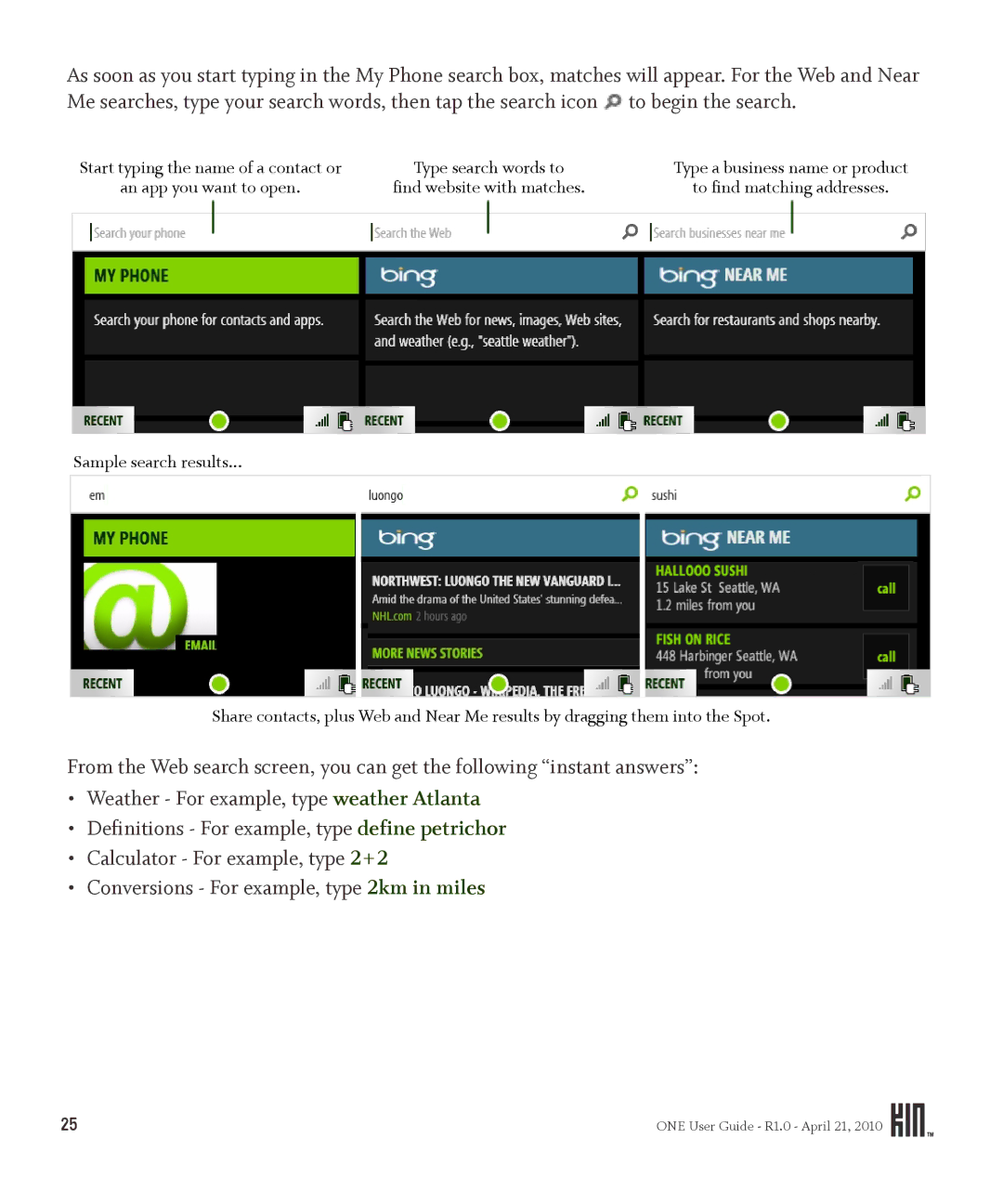 Sharp OMPB10ZU manual ONE User Guide R1.0 April 21 