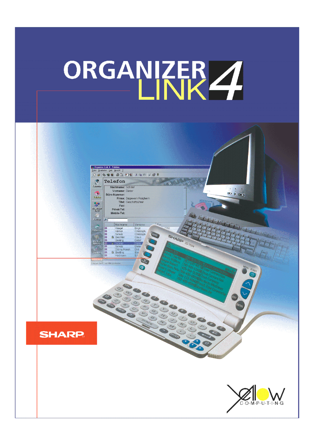 Sharp ORGANIZER Link4 manual 