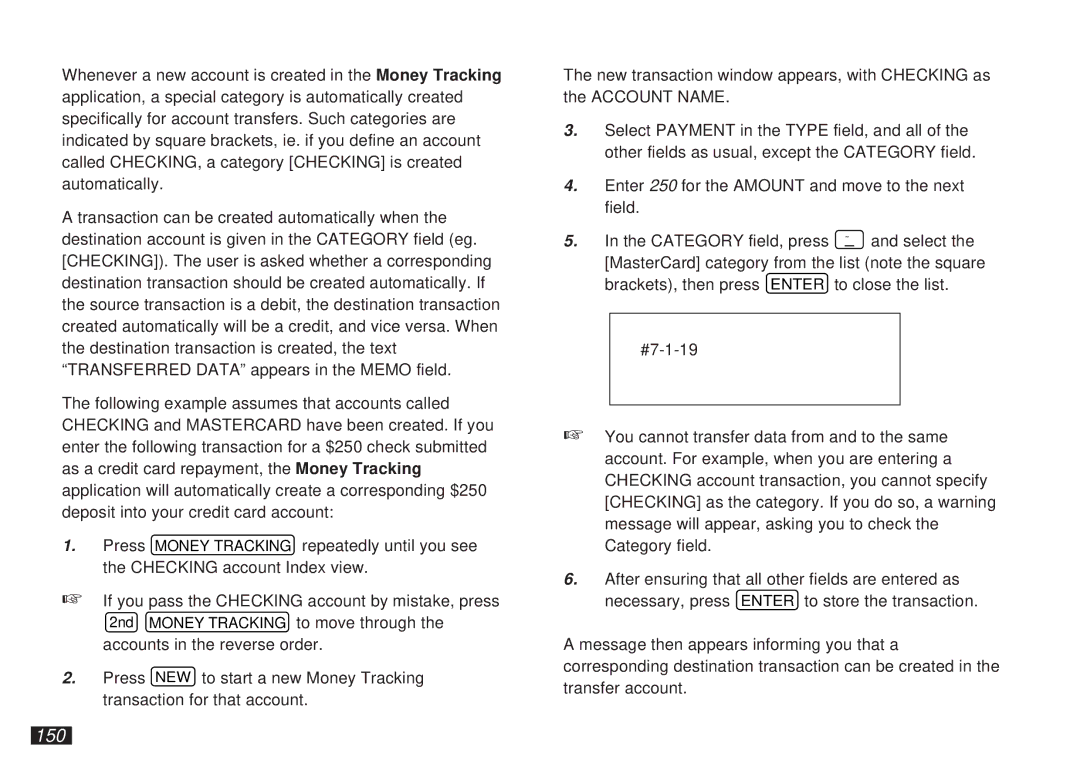 Sharp OZ-5500 operation manual 150 