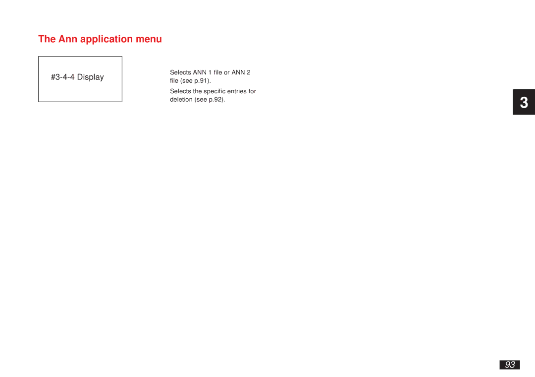 Sharp OZ-5500 operation manual Ann application menu 