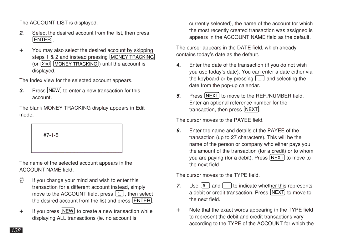 Sharp OZ-5600 operation manual 138 