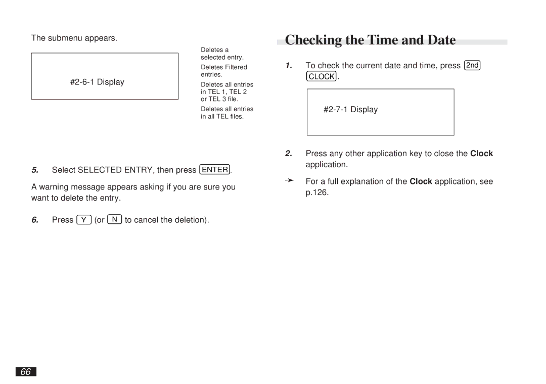 Sharp OZ-5600 operation manual Checking the Time and Date 