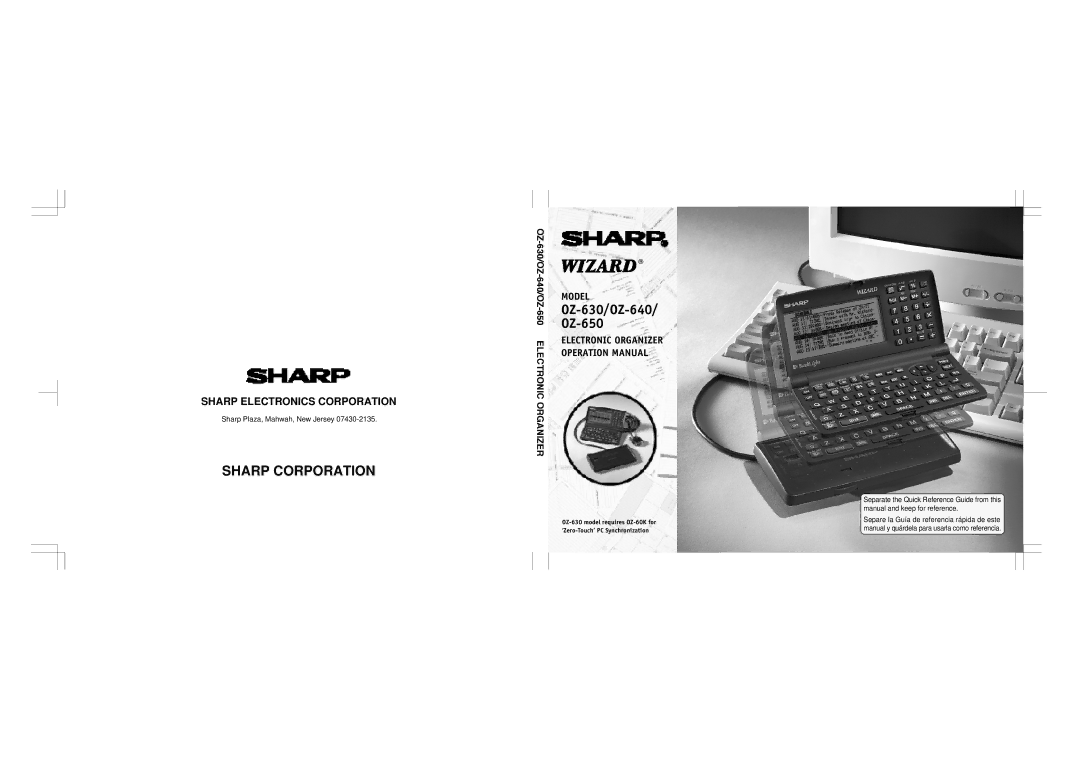 Sharp OZ-630, OZ-640, OZ-650 operation manual Sharp Corporation 