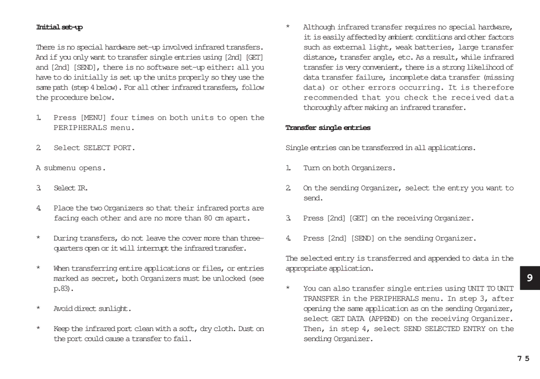 Sharp OZ-630, OZ-640, OZ-650 operation manual Initialset-up, Avoiddirectsunlight, Transfer single entries 