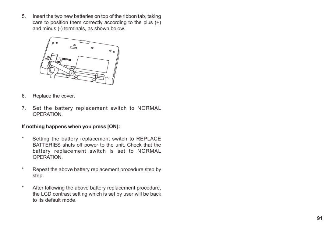 Sharp OZ-650, OZ-640, OZ-630 operation manual If nothing happens when you press on 