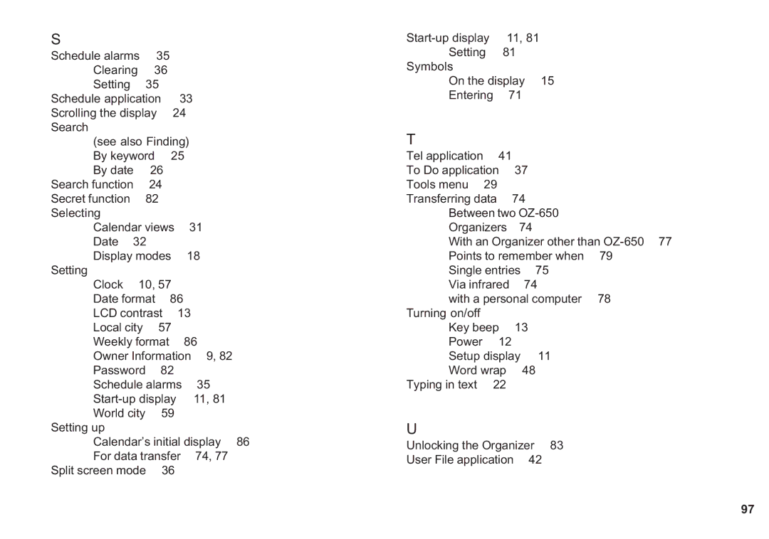 Sharp OZ-650, OZ-640, OZ-630 operation manual Owner Information 9 