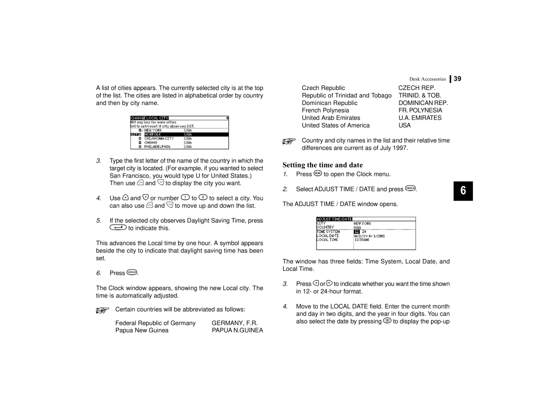 Sharp OZ-770 operation manual Select Adjust Time / Date and press 