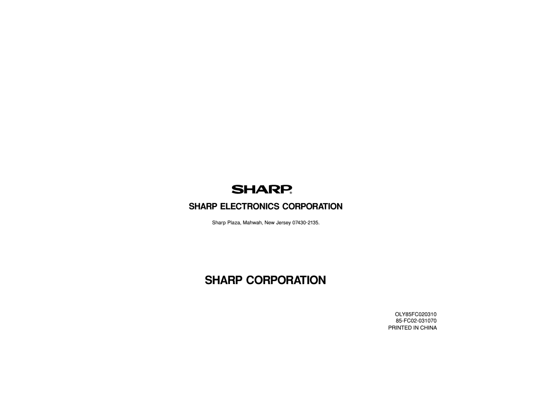 Sharp OZ-770 operation manual 