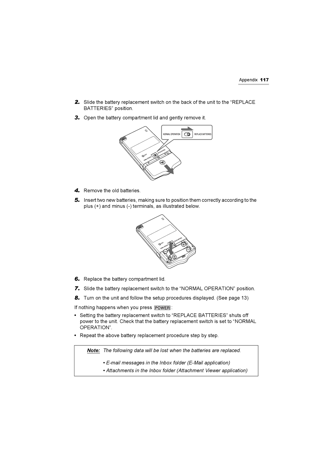 Sharp OZ-800 operation manual Appendix 