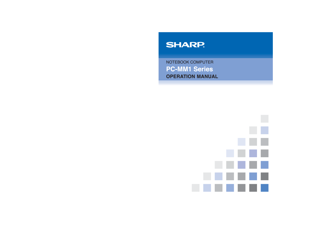 Sharp PC-MM1 manual 