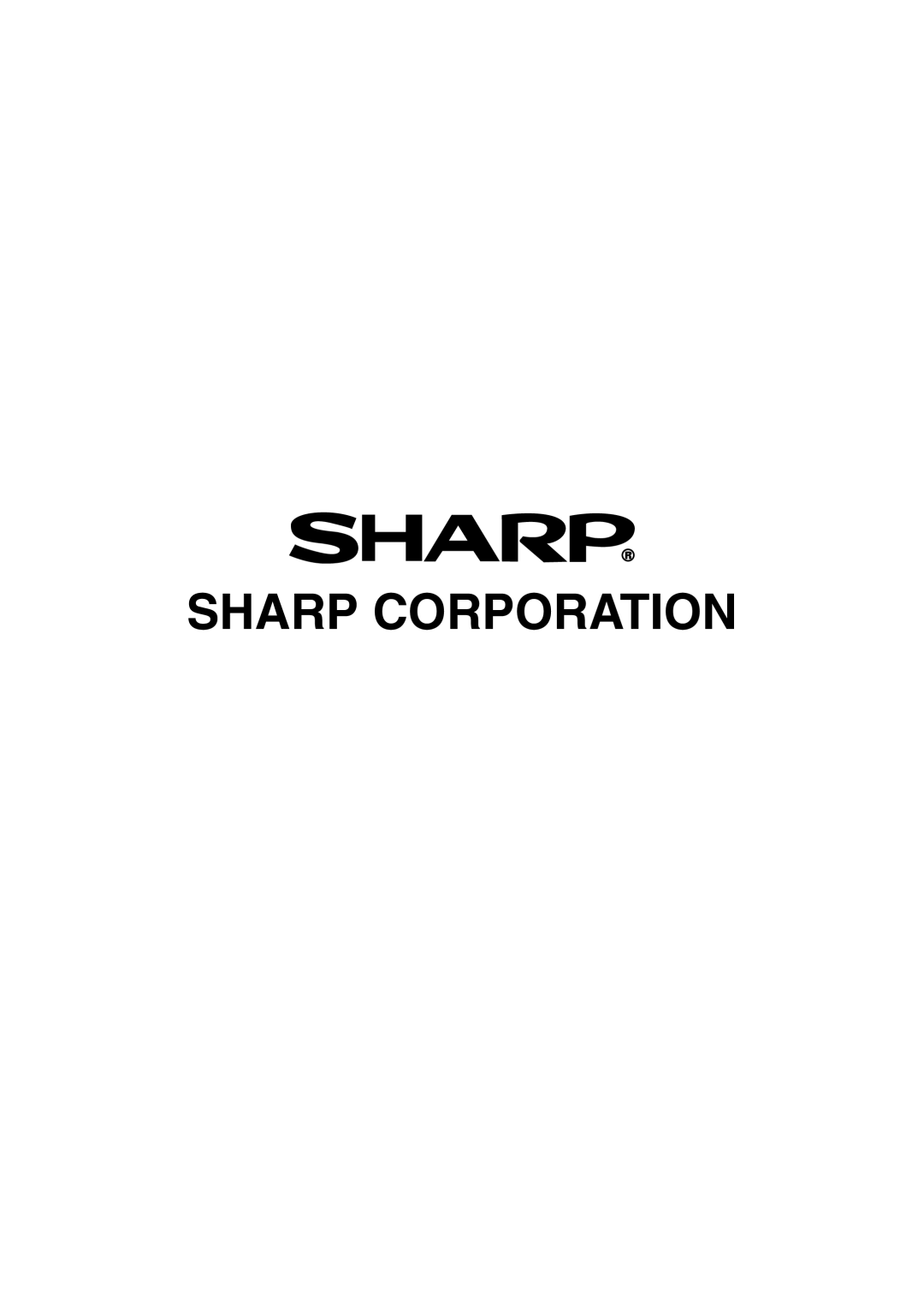 Sharp PG-C45X operation manual Sharp Corporation 